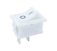 KCD11-101 Push Button Switch 10x15mm 21x15mm SPST 2Pin 3A/6A 250V 6A/10A 125V On/Off Boat Rocker Switch Black Red and White kcd1 NWPNLXEA(21 15mm white,10 Pcs)