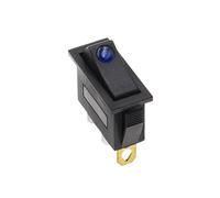 KCD3 220V ON/OFF SPST interrupteur à bascule unipolaire unidirectionnel 2 3 positions 20A 125VAC avec lumière LE * D(Blue cat eye,3PCS)