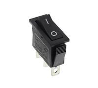 KCD3 220V ON/OFF SPST interrupteur à bascule unipolaire unidirectionnel 2 3 positions 20A 125VAC avec lumière LE * D(Black,3PCS)