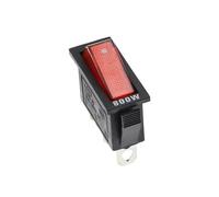 KCD3 220V ON/OFF SPST interrupteur à bascule unipolaire unidirectionnel 2 3 positions 20A 125VAC avec lumière LE * D(Red light 800W,1PCS)