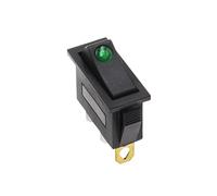 KCD3 220V ON/OFF SPST interrupteur à bascule unipolaire unidirectionnel 2 3 positions 20A 125VAC avec lumière LE * D(Green cat eye,2PCS)