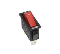 KCD3 220V ON/OFF SPST interrupteur à bascule unipolaire unidirectionnel 2 3 positions 20A 125VAC avec lumière LE * D(Red light 3500W,3PCS)