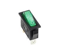 KCD3 220V ON/OFF SPST interrupteur à bascule unipolaire unidirectionnel 2 3 positions 20A 125VAC avec lumière LE * D(Green light,1PCS)