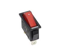KCD3 220V ON/OFF SPST interrupteur à bascule unipolaire unidirectionnel 2 3 positions 20A 125VAC avec lumière LE * D(Red light 3000W,3PCS)