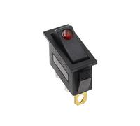 KCD3 220V ON/OFF SPST interrupteur à bascule unipolaire unidirectionnel 2 3 positions 20A 125VAC avec lumière LE * D(Red cat eye,2PCS)