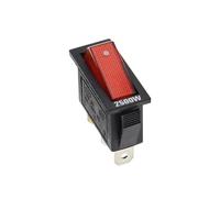KCD3 220V ON/OFF SPST interrupteur à bascule unipolaire unidirectionnel 2 3 positions 20A 125VAC avec lumière LE * D(Red light 2500W,1PCS)