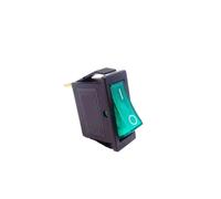 KCD3, interrupteur à bascule, marche-arrêt, point en cuivre, 3 broches, interrupteur d'alimentation de l'appareil avec lumière, 16A 250VAC/ 20A 125VAC, bouton poussoir(Green,1pcs)