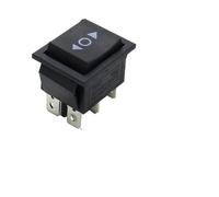 KCD4 1PCS Interrupteur à bascule Interrupteur d'alimentation ON-OFF-ON 3 positions 6 Équipement électrique avec interrupteur d'éclairage 16A 250VAC/20A 125VA(Black Momentar)