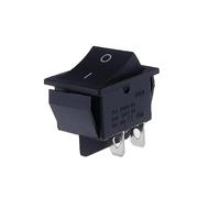 KCD4 Latching Rocker Switch Power Switch ON-OFF 2 Position I/O 4 Pins Electrical equipment with Light 16A 250VAC 20A 125VAC NWPNLXEA(Nero)