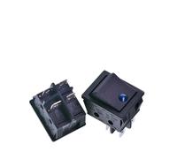 KCD4 Rocker Switch Button ON-OFF 2 Position 4 Pins Electrical Equipment W/Cat's eye Light Power Switch 16A 250VAC NWPNLXEA(Blue with Light)
