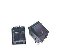 KCD4 Rocker Switch Button ON-OFF 2 Position 4 Pins Electrical Equipment W/Cat's eye Light Power Switch 16A 250VAC NWPNLXEA(Red with Light)