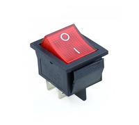 KCD4 Rocker Switch ON-OFF 2 Position 4 Pins / 6 Pins Electrical equipment With Light Power Switch 16A 250VAC/ 20A 125VAC EKFBQBGW(Rot,4 Pin)