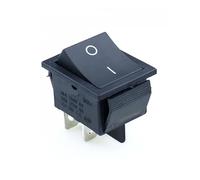 KCD4 Rocker Switch ON-OFF 2 Position 4 Pins / 6 Pins Electrical equipment With Light Power Switch 16A 250VAC/ 20A 125VAC AUOQKQUT(Nero,4 Pin)