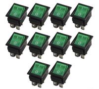 KCD7 Interrupteur à bascule de 1,8 m avec lumière pour appareils électroménagers, double mode de fonctionnement et classification électrique robuste pour applications (vert)