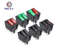 KCD8 6PIN 16A 250V 20A 125V Double interrupteur à bascule étanche marche-arrêt KCD6 interrupteur d'alimentation pour bateau Waterproof cover