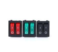 KCD8 6PIN Rocker Switch Power Switch Duplex ON-OFF 2Position 6 Pins With Light 16A 250VAC/ 20A 125VAC NWPNLXEA(Nero)
