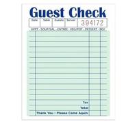 KCDFDVJFBM Cafe & Restaurant Wall Decor - Large Blank Guest Check Poster - for Displaying Daily Specials or as Themed Art - Easy to Hang Canvas(Framed,08x12inch(20x30cm))