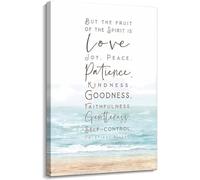 KCDFDVJFBM Christian Faith Poster Galatians 5 22-23 Fruit of the Canvas Wall-Art for Office Library Decor(Unframed,08x12inch(20x30cm))