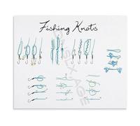 KCDFDVJFBM Complete Educational Guide to Fishing Knots Canvas Wall-Art for Anglers Gift and Bedroom Living Room Decor(Unframed,12x18inch(30x45cm))