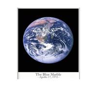 KCDFDVJFBM Iconic Space Photos Canvas Wall-Art, Framed Pale Blue Dot Earthrise Hubble Deep Field with Carina Nebula for Living Room Office Decor(Unframed,16x24inch(40x60cm))