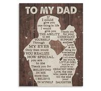 KCDFDVJFBM If I Could Give You One Thing in Life To My Dad Quote Print Wall-Art for Home Decor in Bedroom Office Living Room Poster(Unframed,16x24inch(40x60cm))