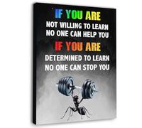 KCDFDVJFBM If You Are Not Willing to Learn Educational - Inspirational Canvas Wall-Art for Home Office Decor, Motivational Print for Classroom and Workspace Encouragement(Unframed,12x18inch(30x45cm))