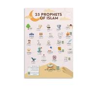 KCDFDVJFBM Introduction to Islam Poster Essential Beliefs Practices and Teachings Educational Chart for School and Library Decor(Framed,12X18inch(30X45cm))