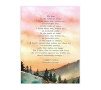 KCDFDVJFBM Invincible Summer Canvas Print Albert Camus Quote Minimalist Wall-Art Poster for Bedroom Living Room(Unframed,08x12inch(20x30cm))