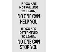 KCDFDVJFBM Learning Mindset Wall-Art - If You Are Not Willing to Learn Inspirational Quote, Motivational Print for Office, Classroom and Library Decor(Framed,08x12inch(20x30cm))
