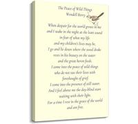 KCDFDVJFBM Literary Wall-Art Poster - The Peace of Wild Things Poem for Study Office Home Decor(Unframed,08x12inch(20x30cm))
