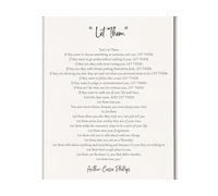 KCDFDVJFBM Minimalist Let Them Quote Art - Black & White Text Based Canvas Print, Modern Statement Piece for Contemporary Living Room or Entryway(Unframed,16x24inch(40x60cm))