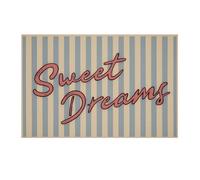 KCDFDVJFBM Motivational Wall Art Poster, Sweet Dreams Retro Quote Print for Inspirational Home Office Decor(Framed,12x18inch(30x45cm))