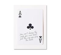 KCDFDVJFBM Poker Playing Card - Ace Black and White Wall-Art for Bar and Office Decor(Unframed,12x18inch(30x45cm))