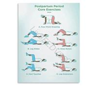 KCDFDVJFBM Safe Pregnancy Yoga Poses Poster Prenatal Yoga Benefits And Guide For Expecting Mothers Wall Decor(Unframed,08x12inch(20x30cm))