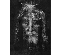 KCDFDVJFBM Spiritual Room Decor with Shroud of Turin Art, Holy Face of Jesus Print for Space, Uplifting Christian Gift for Home and Office(Unframed,08x12inch(20x30cm))