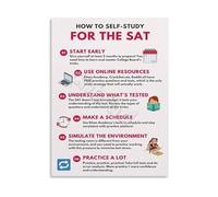 KCDFDVJFBM Test Prep Study Guide Poster Effective Self Learning Strategies Canvas Wall-Art for College Entrance Exam and Study Room Decor(Unframed,08x12inch(20x30cm))