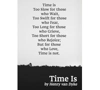 KCDFDVJFBM Time is a Poem Wall-Art - Inspirational Poetry Print for Christmas Bedroom Decor and Holiday Home Gift(Framed,16x24inch(40x60cm))