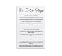 KCDFDVJFBM Uplifting Affirmations Poster Steps to a Better Tomorrow Canvas Wall-Art Encouraging for Counseling and Personal Space(Unframed,16x24inch(40x60cm))