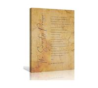 KCDFDVJFBM Vintage Serenity Prayer Canvas Print Wall-Art for Living Room Decor and Housewarming Gift(Unframed,12x18inch(30x45cm))