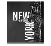 KCDFDVJFBM York City Wall Decor - NYC Skyline Black and White Poster for Bedroom and Bathroom(Framed,08x12inch(20x30cm))