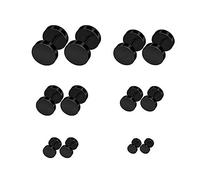 KCDING Boucle D'oreille Bijoux Ensemble Colle Résine Kits Kits Acier Inoxydable Noir Faux Femmes Plug Boys 6Pcs D'Oreilles D'Oreilles 510 Pour D'Oreilles Mm Pince Accessoires Pince Bijoux