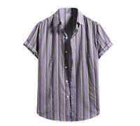 KCDING Homme Shirt Polo Homme Tee Shirt Homme Vintage Cosplay Costume,Casual Chaude Regular Fit Chemise Homme Casual Floral Imprimé Chemise Ete Homme Tee Shirt Sport Homme T Shirt One Pie L