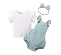KCDING Shorts En Jean Fille Enfant Ensemble Jogging Enfant Garçon 12 Ans,Vêtements Enfants Garçons Ensemble Bebe Fille 3mois Body Blanc Bebe Fille Tenue Bebe Fille 24 Mois Combinaison Pyj 9-12 mois