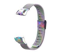 Kcdream Bracelet Compatible pour Huawei Honor Band 5, Honor Band 4 Bracelets en Acier Inoxydable Métal Bracelet de Remplacement Bracelet Wristband pour Huawei Honor Band 4/5 (No Host)-Color