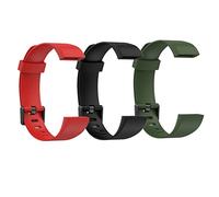 Kcdream Bracelet Compatible pour Realme Band 3 Pack Bracelet de Remplacement Silicone Réglable Respirant étanche Strap Wristband Compatible avec Realme Band (No Host)