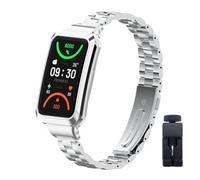 Kcdream Bracelets Compatible avec Oppo Band 2, Bracelet de Remplacement en Acier Inoxydable Bracelet Réglable en Métal pour Oppo Band 2 Smartwatch pour Femmes et Hommes