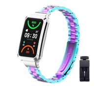 Kcdream Bracelets Compatible avec Oppo Band 2, Bracelet de Remplacement en Acier Inoxydable Bracelet Réglable en Métal pour Oppo Band 2 Smartwatch pour Femmes et Hommes