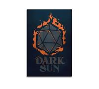 KCFDKKDK Poster de jeu Cataclysme du soleil couchant sur toile - Poster décoratif sur toile - Poster mural moderne pour chambre à coucher - 30 x 45 cm