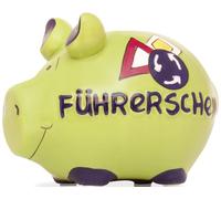 KCG 100479 Tirelire cochon "permis de conduire" - Céramique, petit modèle