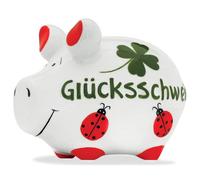 KCG 100784 Tirelire cochon "Cochon porte-bonheur" - Céramique, petit modèle